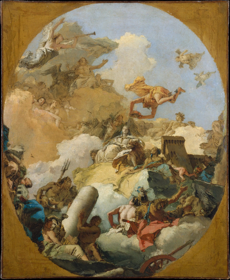 De apotheose van de Spaanse monarchie - Giovanni Battista Tiepolo