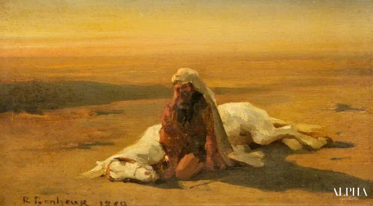 Arab and a Dead Horse - Rosa Bonheur - Reproductions de tableaux et peintures haut de gamme