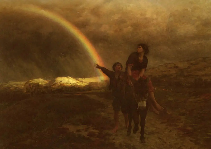 De Regenboog - Jules Breton