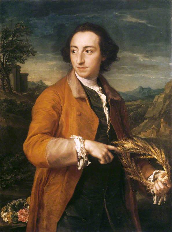 Lascelles Raymond Iremonger (1718/19–1793) met maïskronen en rozen - Pompeo Batoni