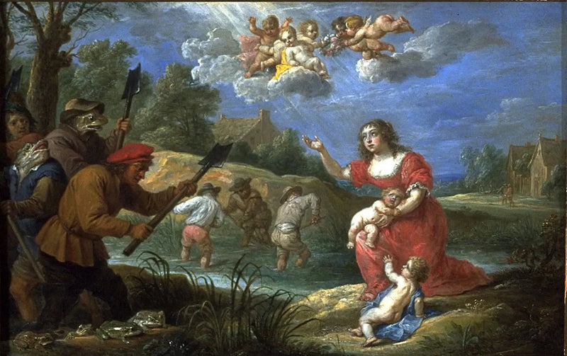 Latone en de kikkers - David Teniers de Jonge

Source:
Latone et les grenouilles - David Teniers le Jeune