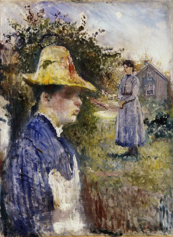 Laura en Inger in de zomerse zon - Edvard Munch