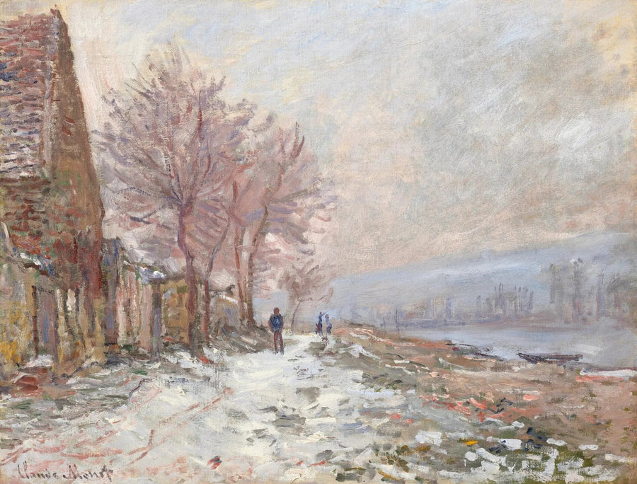 Lavacourt, de winter - Claude Monet