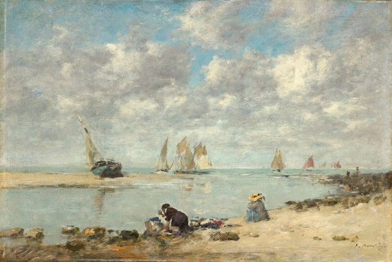 Wasvrouw bij Trouville - Eugène Boudin