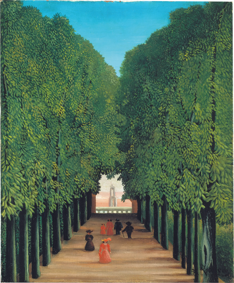 De Avenue van het park van Saint-Cloud - Henri Rousseau