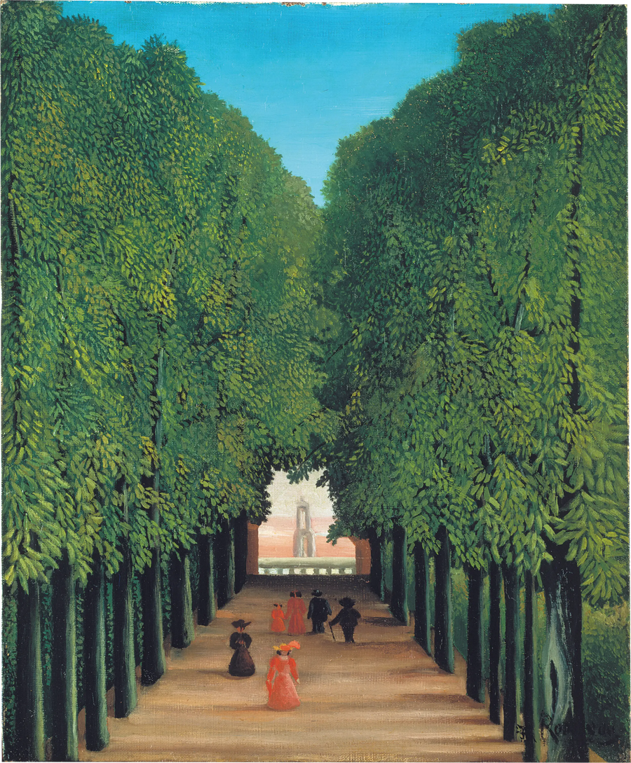 De Avenue van het park van Saint-Cloud - Henri Rousseau