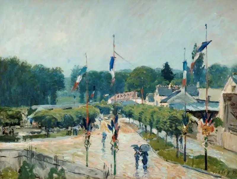 14 juli in Marly - Alfred Sisley