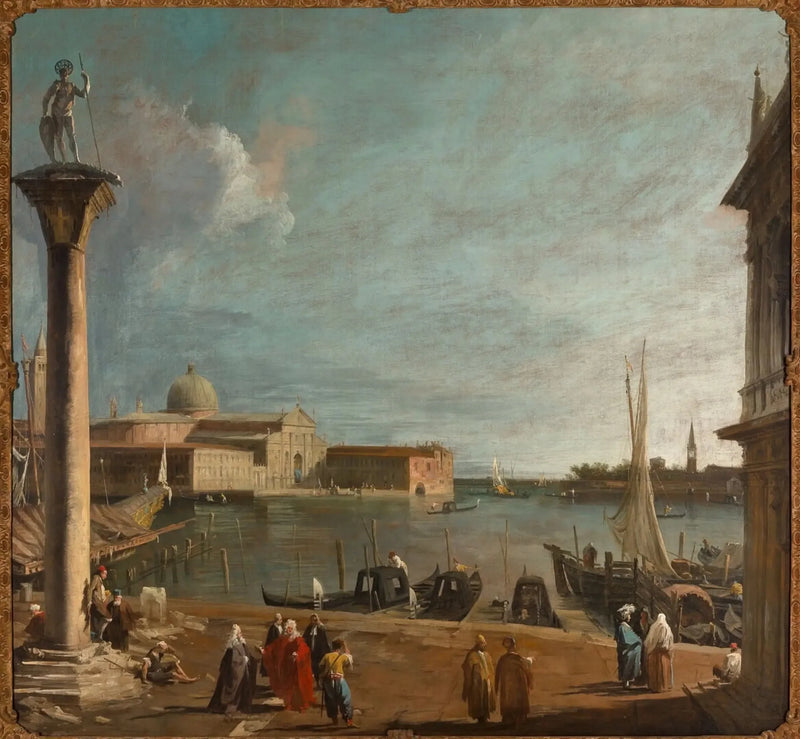Het Bacino di San Marco met de San Giorgio Maggiore - Canaletto

Source:
Le Bacino di San Marco avec le San Giorgio Maggiore - Canaletto