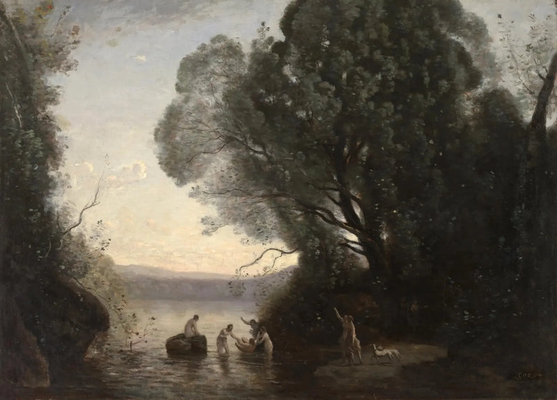 Diane's bad - Jean-Baptiste Camille Corot