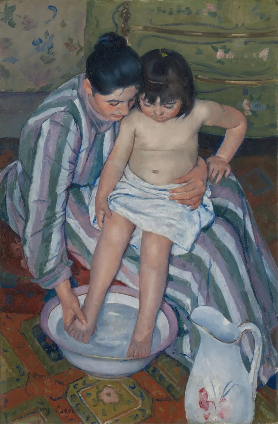 Het Bad - Mary Cassatt