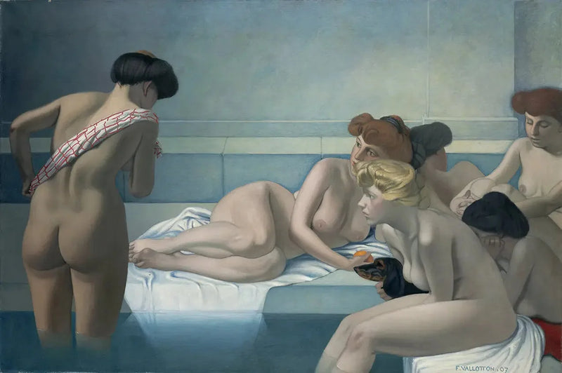 Het Turkse bad - Félix Vallotton

Source:
Le Bain turc - Félix Vallotton