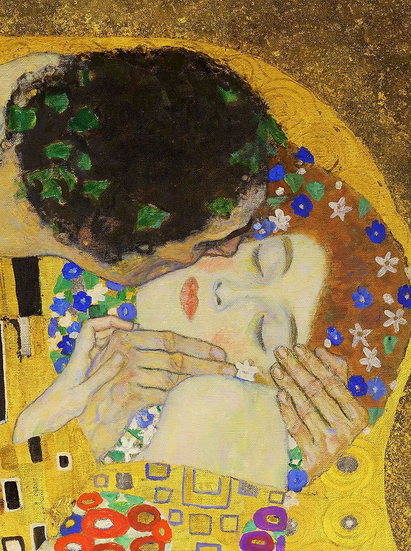 💋 De Kus (Detail IV) – Gustav Klimt (1907-1908)