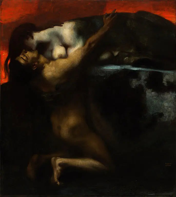 De Kus van de Sfinx - Franz Von Stuck