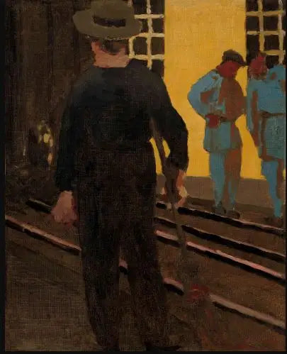 De vuilnisophaler op de weg - Édouard Vuillard