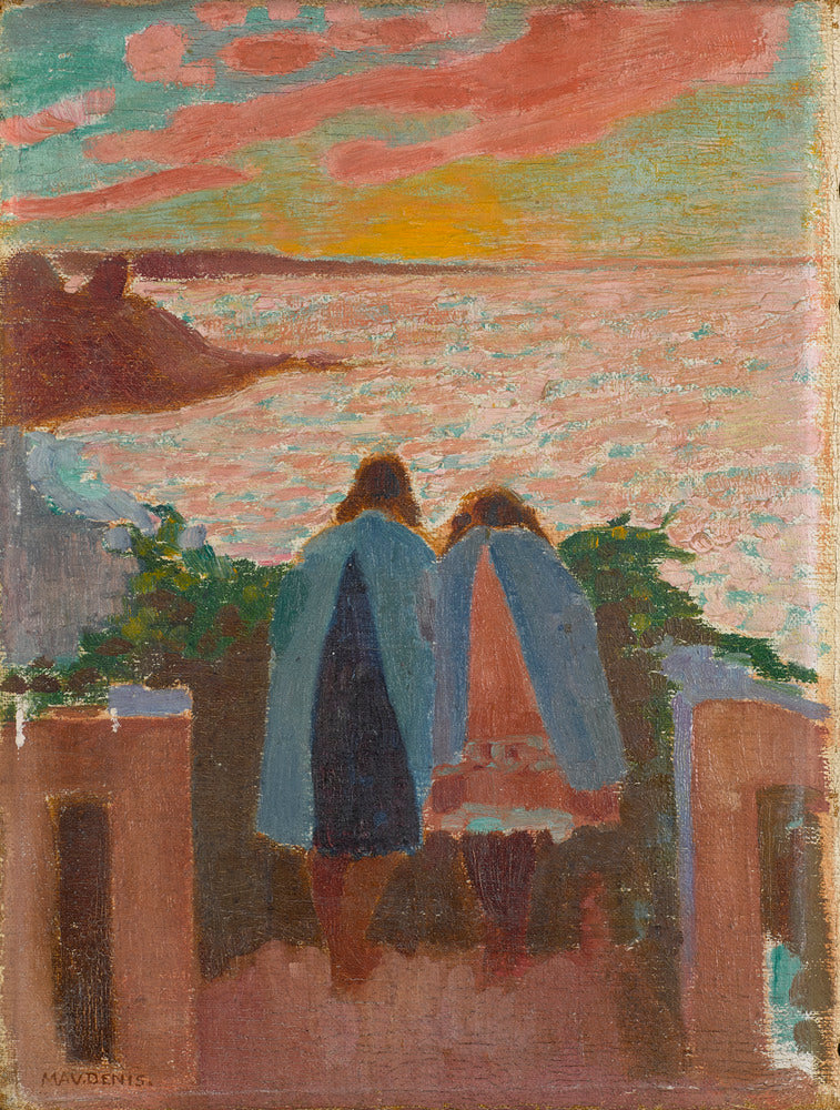Het Balkon van Silencio bij zonsondergang - Maurice Denis