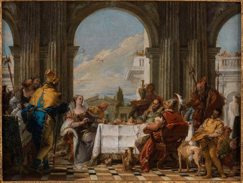 Het Banket van Cleopatra - Giovanni Battista Tiepolo