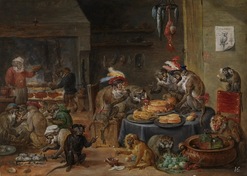 Het banket van de apen - David Teniers de Jonge

Source:
Le banquet des singes - David Teniers le Jeune