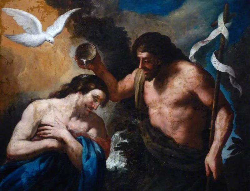 De doop van Christus - Andrea Sacchi