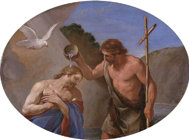 De doop van Christus - Andrea Sacchi