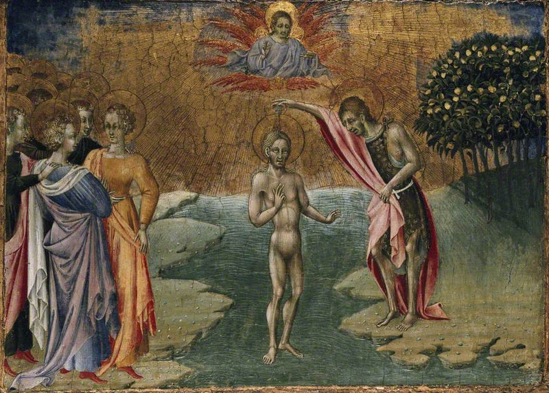 De doop van Christus - Giovanni di Paolo