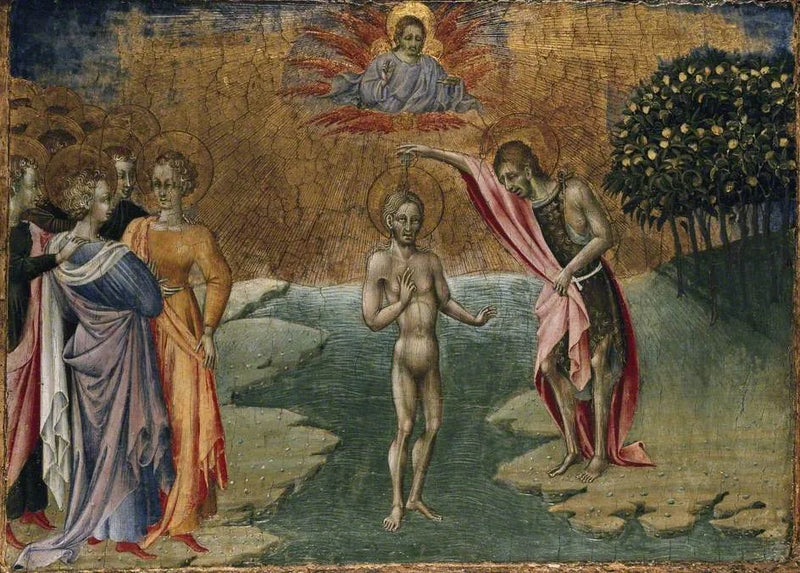De doop van Christus - Giovanni di Paolo