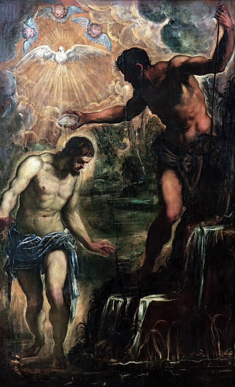 De Doop van Christus - Jacopo Tintoretto
