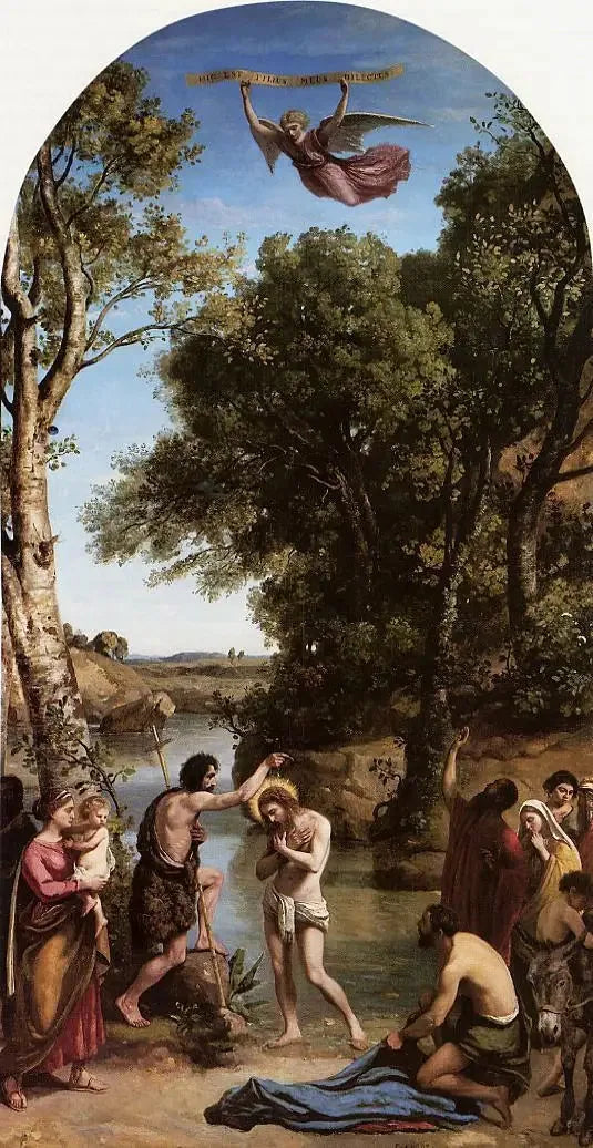 De Doop van Christus - Jean-Baptiste Camille Corot