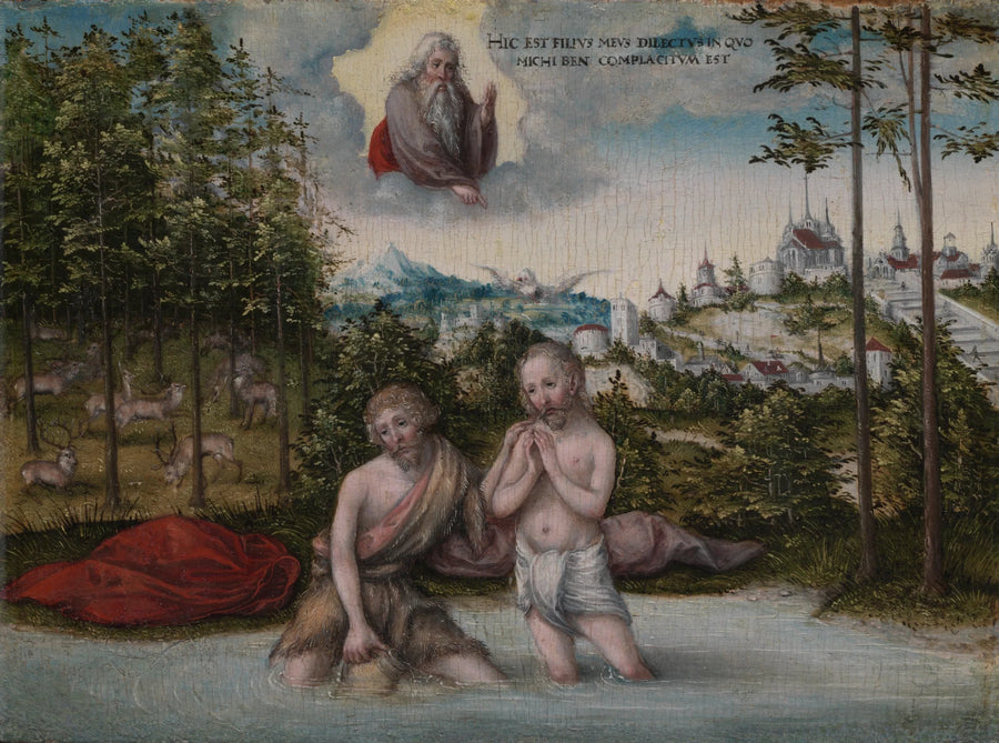 De doop van Christus - Lucas Cranach de Oudere
