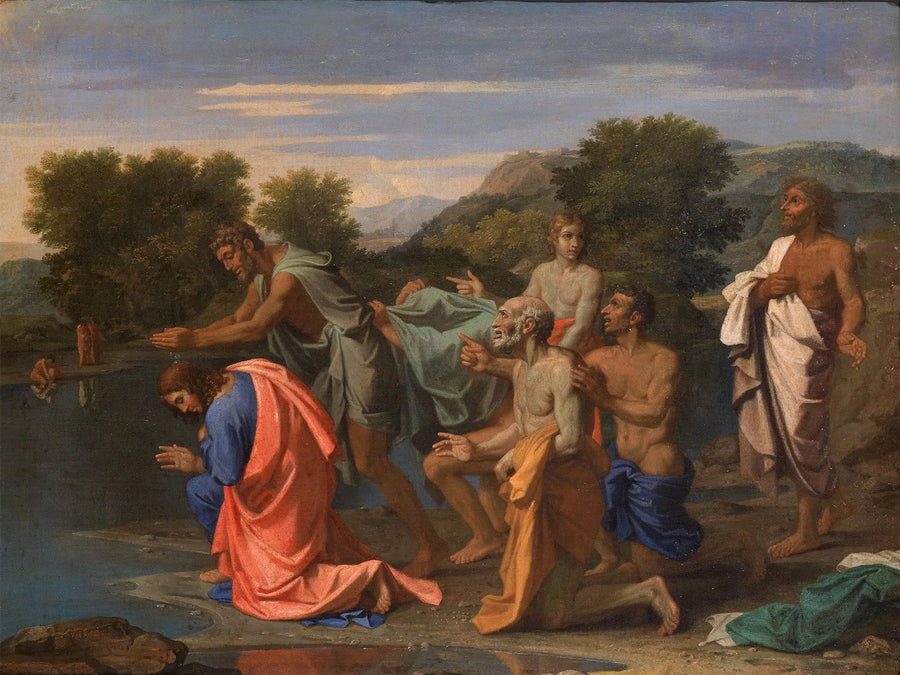 De doop van Christus - Nicolas Poussin