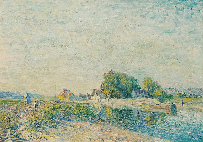 De dam van het Loing-kanaal in Saint-Mammès - Alfred Sisley