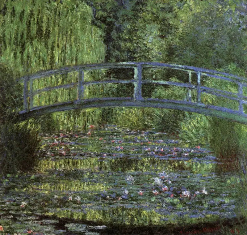 De vijver met waterlelies, groene harmonie - Claude Monet