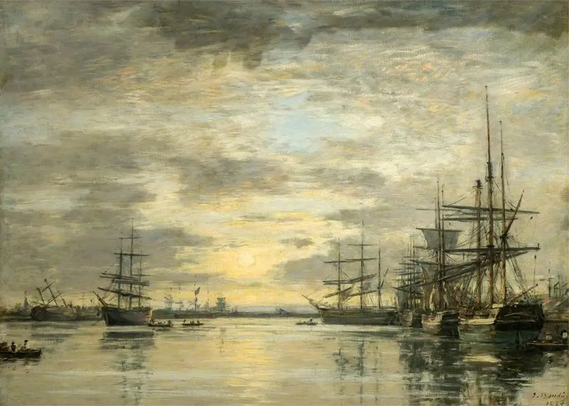 De vijver van de Eure in Le Havre - Eugène Boudin