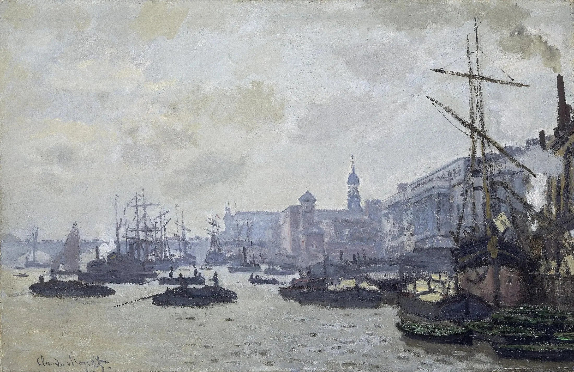 Le Bassin de Londres - Claude Monet image 1 tableau peint à l’huile sur toile