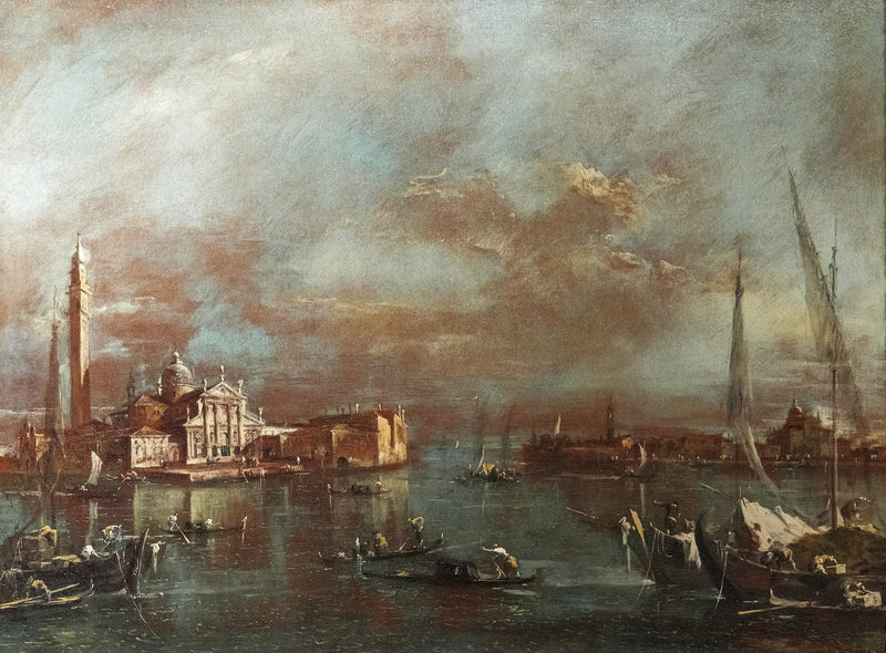 Het bassin van San Marco met het eiland San Giorgio en de Giudecca - Francesco Guardi