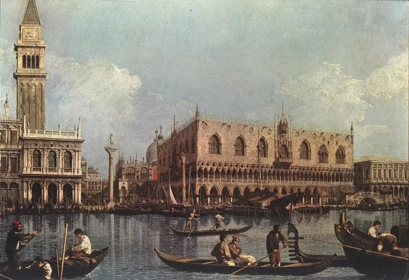 Het bassin van Saint-Marc gezien vanaf de punt van de Douane - Canaletto

Source:
Le Bassin de Saint-Marc vu de la pointe de la Douane - Canaletto