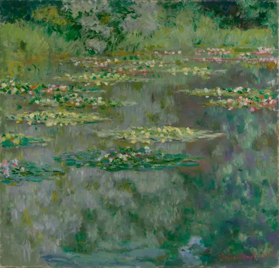 De vijver met waterlelies - Claude Monet