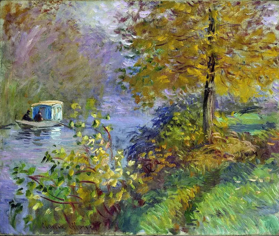 De atelierboot - Claude Monet
