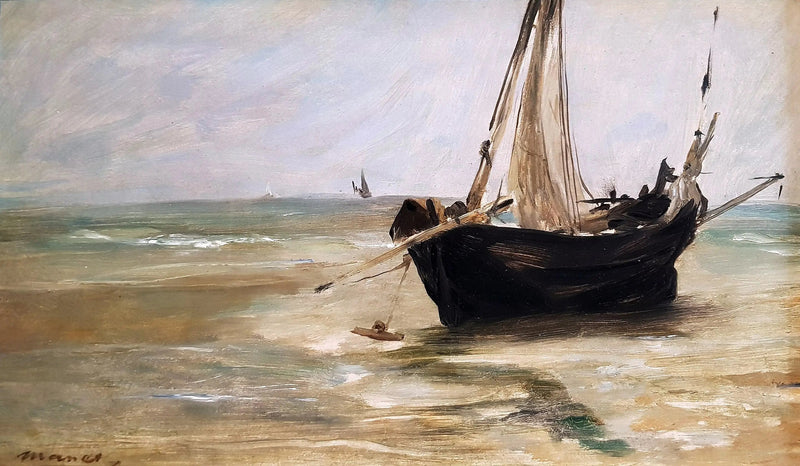 Het zwarte schip in Berck - Édouard Manet
