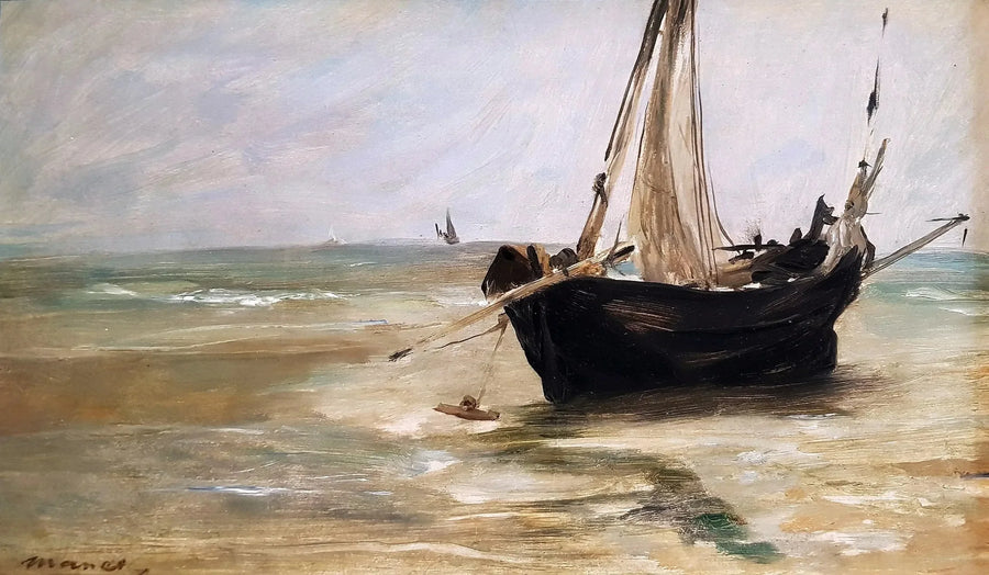 Het zwarte schip in Berck - Édouard Manet