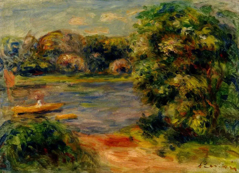 De boot op het meer - Pierre-Auguste Renoir