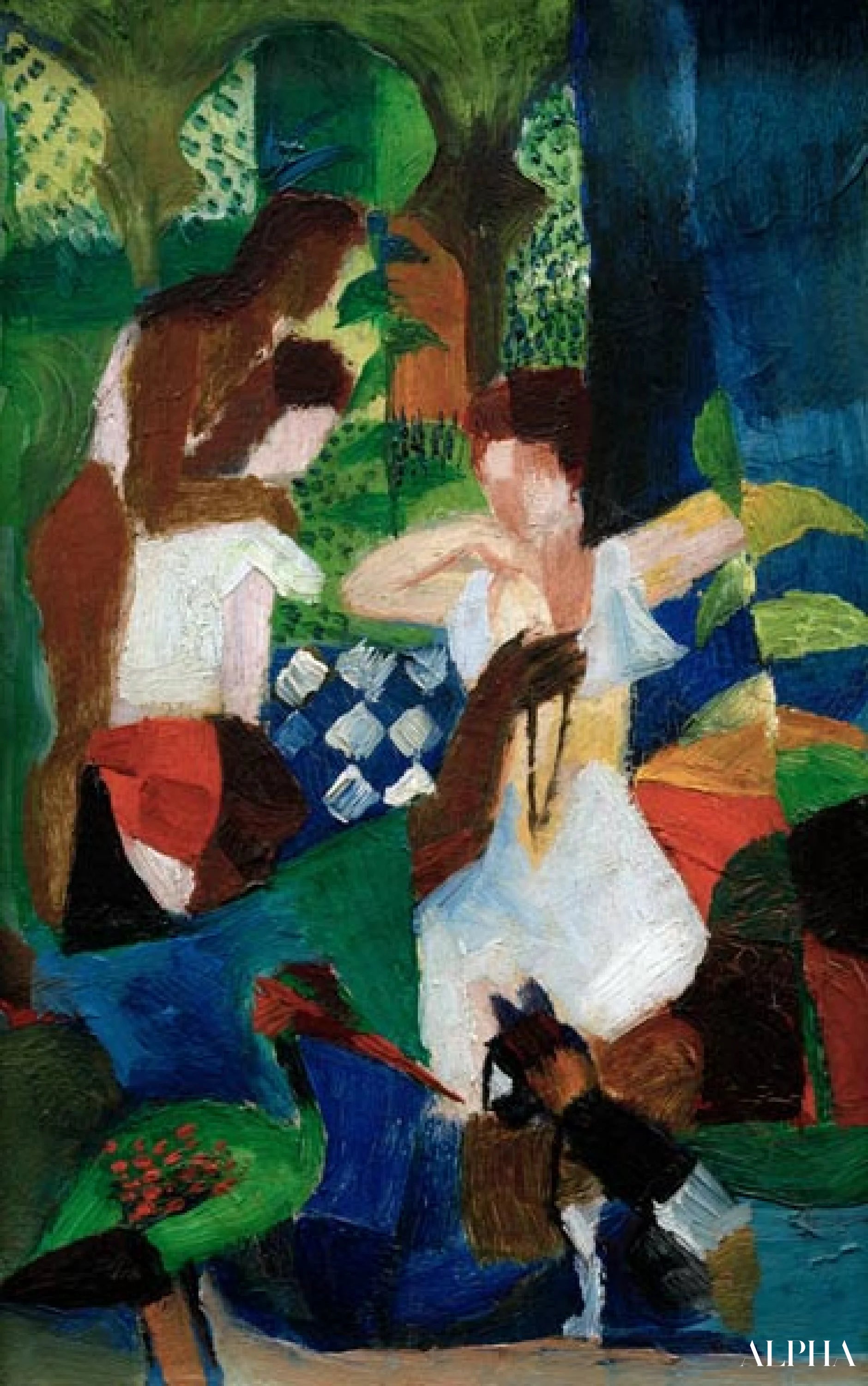 De Turkse juwelier - August Macke - Reproducties van schilderijen en hoogwaardige schilderijen