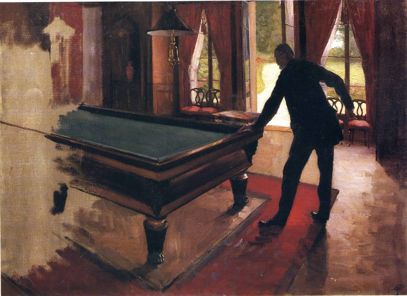 De Biljart - Gustave Caillebotte