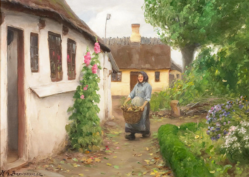 Hout voor de verwarming wordt naar huis gebracht. - H. A. Brendekilde

Source:
Le bois de chauffage est transporté jusqu'à la maison. - H. A. Brendekilde