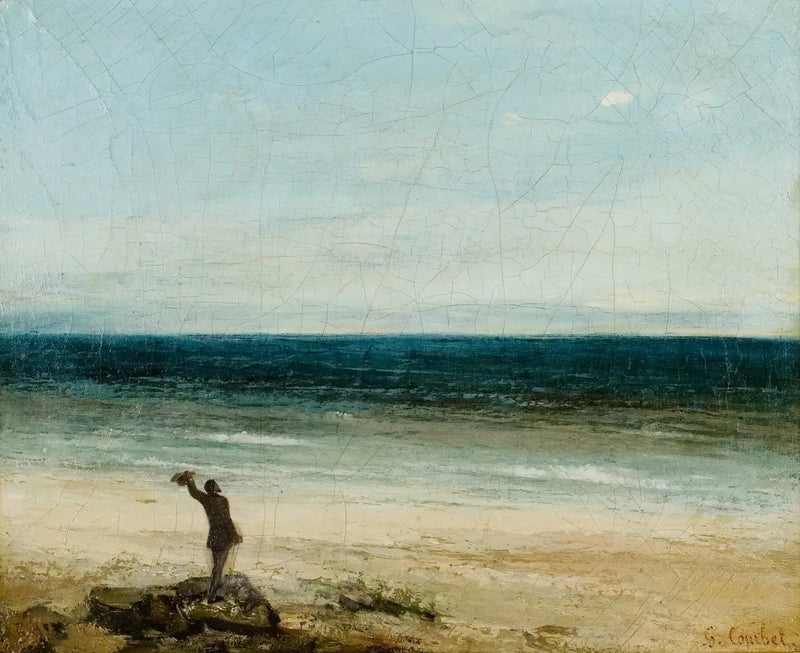 De kustlijn bij Palavas - Gustave Courbet