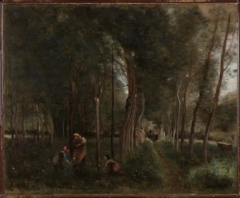 Het bosje Dubuisson in Brunoy - Jean-Baptiste Camille Corot
