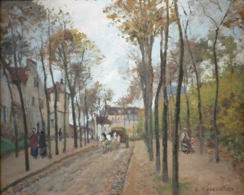 De boulevard van de Fossés, Pontoise - Camille Pissarro