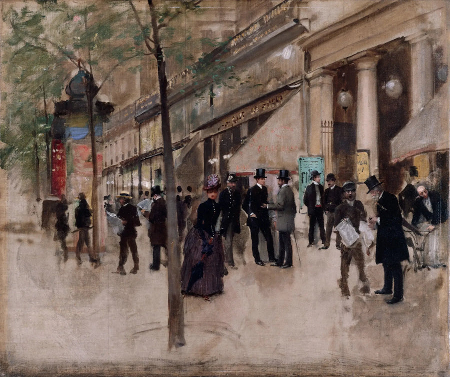 De Montmartre Boulevard, voor het Variété-theater, in de namiddag - Jean Béroud

Source:
Le boulevard Montmartre, devant le théâtre des Variétés, l'après-midi - Jean Béraud