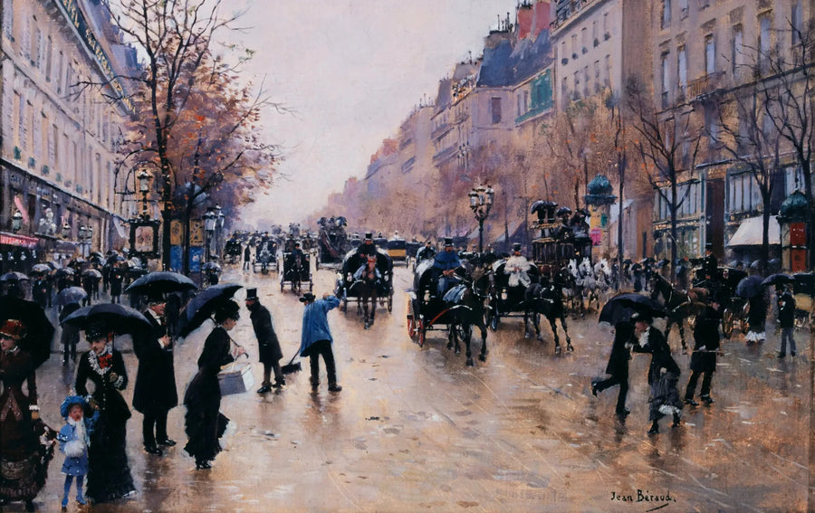 De boulevard Poissonnière in de regen - Jean Béroud

Source:
Le boulevard Poissonnière sous la pluie - Jean Béraud