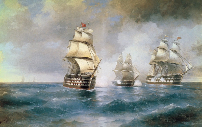 De Brick « Mercure » aangevallen door twee Turkse schepen - Ivan Aïvazovski

Source:
Le Brick « Mercure » attaqué par deux navires turcs - Ivan Aïvazovski