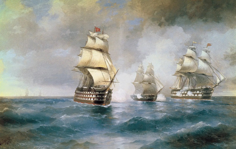 De Brick « Mercure » aangevallen door twee Turkse schepen - Ivan Aïvazovski

Source:
Le Brick « Mercure » attaqué par deux navires turcs - Ivan Aïvazovski